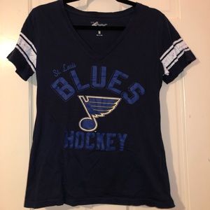 Women’s NHL St. Louis Blues Hockey V-neck T-shirt